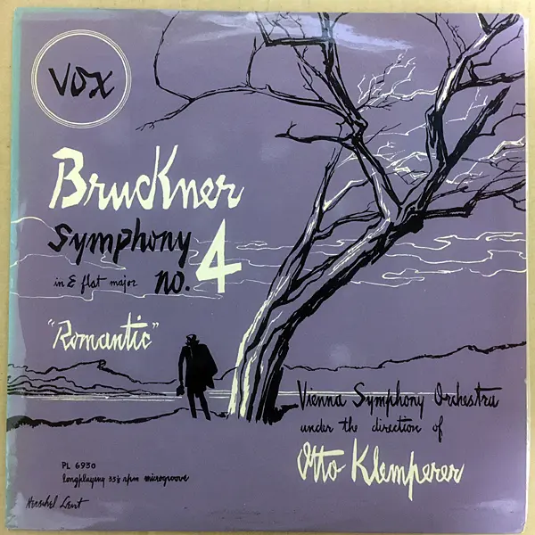 [USED LP]ブルックナー：交響曲第4番嬰ホ長調「ロマンティック」WAB 104 （1881年稿・ハース版）クレンペラー＆ウィーン響 VOX  UKプレス PL 6930 - BIRDMAN RECORDS