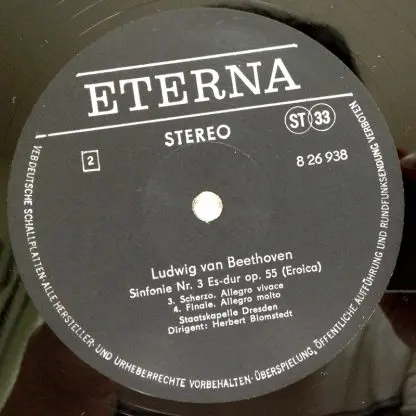 USED LP]Eterna ブロムシュテット シュターツカペレ・ドレスデン 