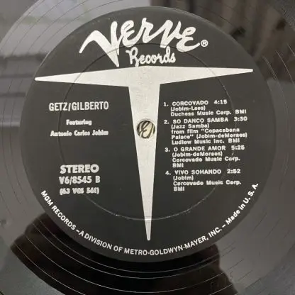 USED LP] ゲッツ／ジルベルト GETZ/GILBERTO US Verve V6-8545 STEREO