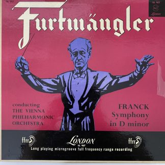 [USED LP]フルトヴェングラー＆ウィーン・フィルO, フランク：交響曲二短調（1953年録音）、   UKプレス LONDON LL.967 フラット盤