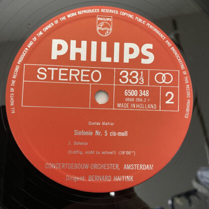 [USED 10LP BOX]ハイティンク＆アムステルダム・コンセルトヘボウO　マーラー：交響曲第5・6・7・8・9・10番 蘭PHILIPS 6500 348-57 - 画像 (10)