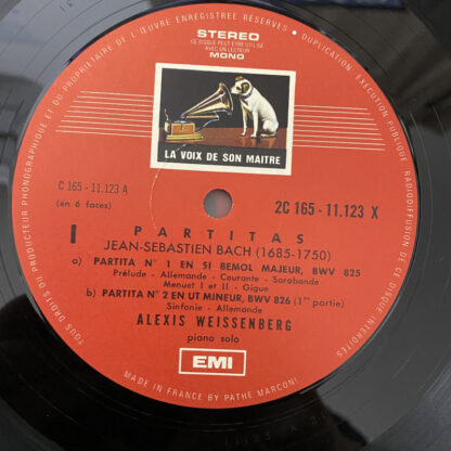 [USED 3LP]ワイセンベルク：J.S バッハ／パルティータ全曲 Les 7 Partitas, Fantaisie Chormatique et Fugue 仏EMI - 画像 (4)