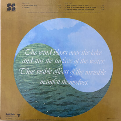 [USED LP]チック・コリア Now He Sings, Now He Sobs, USオリジナル Solid  State SS 18039 - 画像 (2)