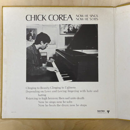 [USED LP]チック・コリア Now He Sings, Now He Sobs, USオリジナル Solid  State SS 18039 - 画像 (10)
