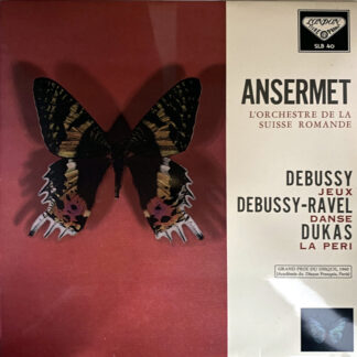 [USED LP] アンセルメ／スイス・ロマンドO ドビュッシー、ラヴェル、ディカス：遊戯・舞曲・ペリ　LONDON WB　SLB40 国内最初期盤　深溝フラット盤　希少