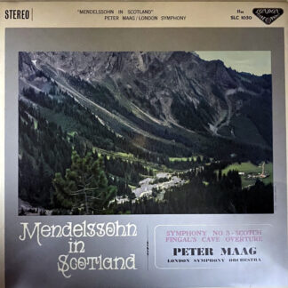 [USED LP] マーク／ロンドンSO メンデルスゾーン：交響曲第3番「スコットランド」フィンガルの洞窟　LONDON WB　SLC1050 国内最初期盤　深溝フラット盤　希少