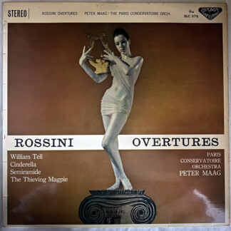 [USED LP] マーク／パリ音楽院O ロッシーニ：序曲集　LONDON WB　SLC1179 国内最初期盤　深溝フラット盤　帯付希少
