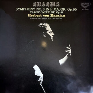 [USED LP] カラヤン／ウィーン・フィルハーモニーO ブラームス：交響曲第3番ヘ長調作品90 悲劇的序曲　LONDON WB　SLC12851285 国内最初期盤　深溝フラット盤　希少