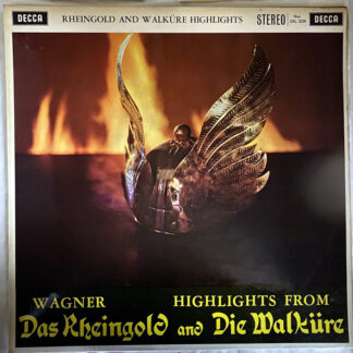 [USED LP] ショルティ／ウィーン・フィルハーモニーO ワーグナー：楽劇「ラインの黄金」「ワルキューレ」ハイライト　DECCA WB　SXL 2230 英国ED2　深溝重量盤
