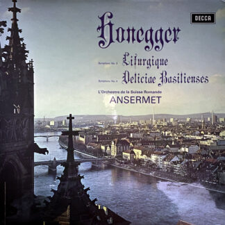 [USED LP] アンセルメ／スイス・ロマンドO オネゲル：交響曲第3番「典礼風」 & 第4番「バーゼルの喜び」DECCA WB　SXL6394 英国ED2