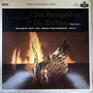 [USED LP] ショルティ／ウィーン・フィルハーモニーO ワーグナー：楽劇「ラインの黄金」「ワルキューレ」ハイライト　LONDON　LY 5060  モノラル国内最初期盤　深溝盤