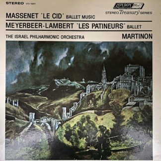 [USED LP] マルティノン／イスラエル・フィルハーモニーO マスネ：ル・シッド マイヤベーヤ：スケートをする人々　LONDON　Treasury SERIES STS15051 英国プレス