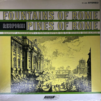 [USED LP] アンセルメ／スイス・ロマンドO レスピーギ：ローマの松・ローマの噴水　LONDON　NB　CS6345 英国プレス　深溝重量盤