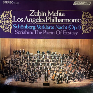 [USED LP] メータ／ロサンゼルス・フィルハーモニーO ：シェーンベルク：浄夜、スクリャービン：法悦の詩　LONDON NB CS6552 英国プレス