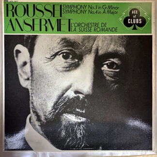 [USED LP] アンセルメ／スイス・ロマンドO ルーセル 交響曲 第3番、第4番　DECCA ACE of CLUBS　ACL267 　深溝重量MONO盤