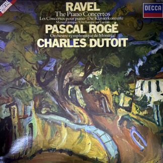 [USED LP] パスカル・ロジェ／デュトワ／モントリオールSO・合唱団  ラヴェル：ピアノ協奏曲、古風なメヌエット、左手のためのピアノ協奏曲　DECCA　SXDL 7592